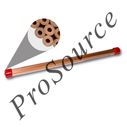ProSource EDM Consumables Multi-Channel Copper EDM Tubes 16 Length= 400mm D= 1.80mm 